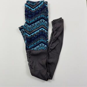 Alo Yoga Seaport Blue Icelandic Goddess Ribbed Leggings Women’s M